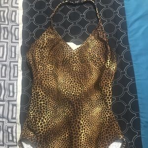 Leopard one piece suit